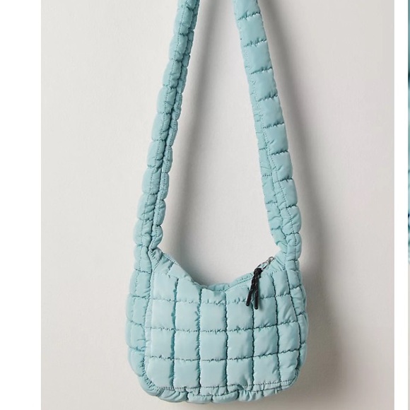 NWT Sterling Blue Free People Movement Quilted Sling Bag - Picture 7 of 8